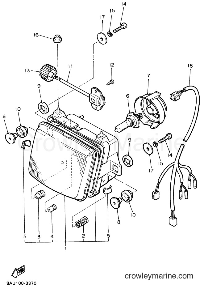 Yamaha Motors VK540E (8AT3) [010] - HEADLIGHT