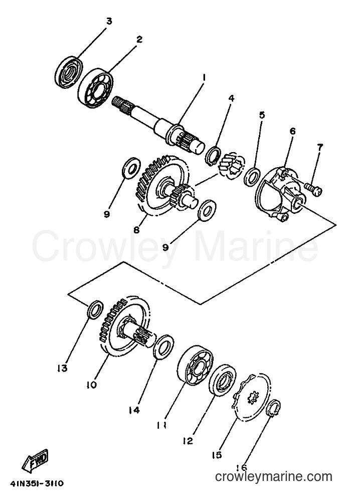 1986 Scooter DT50E - DT50E (1RE) [999] - TRANSMISSION