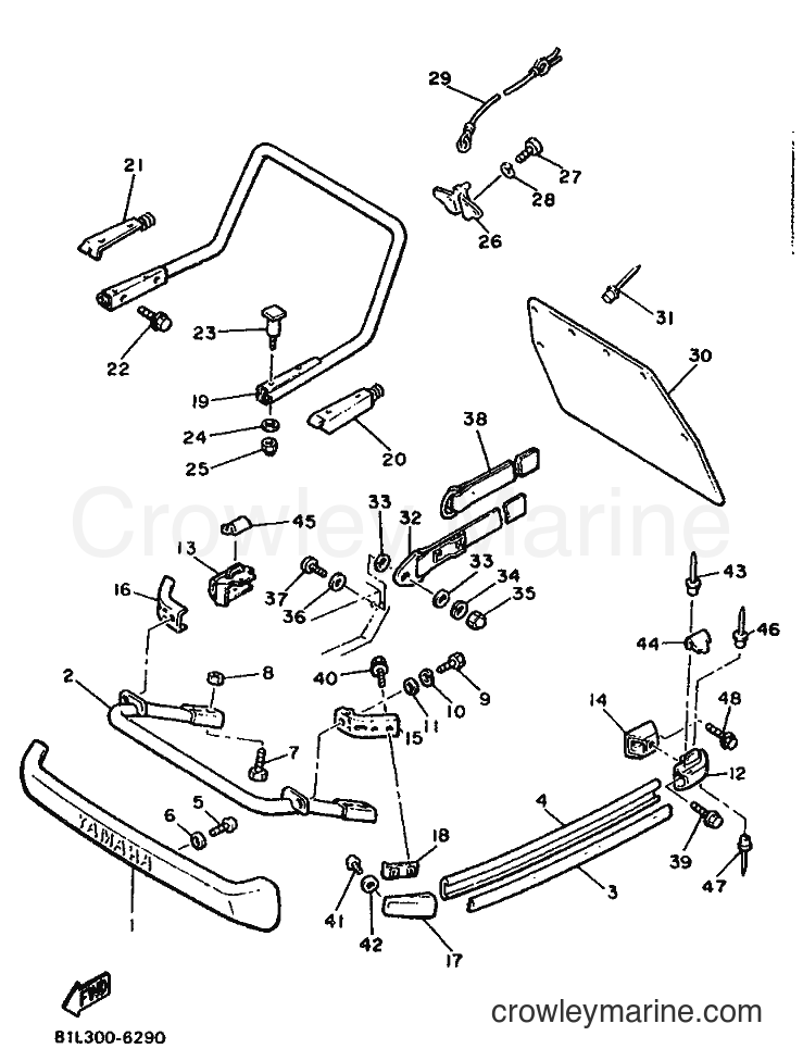 1996 Snowmobile ET340K - ET340K (81L) [999] - BUMPER