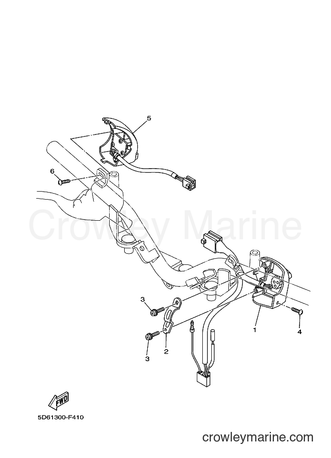 Yamaha Motors T135FI (5D66) [010] - HANDLE SWITCH & LEVER