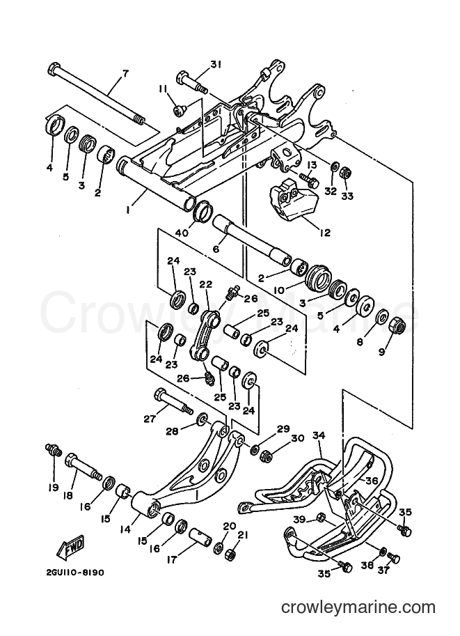 1988 ATV YFZ350U - YFZ350U (2GU0) [030] - REAR ARM