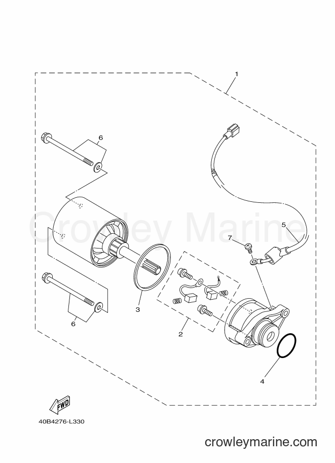 2013 Scooter T110C - T110C (40B6) [010] - STARTING MOTOR