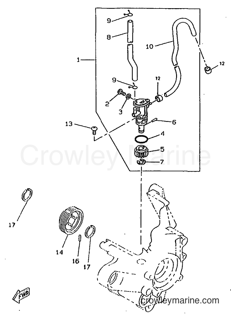 1998 Scooter CW50RS - CW50RS (5CX1) [010] - OIL PUMP
