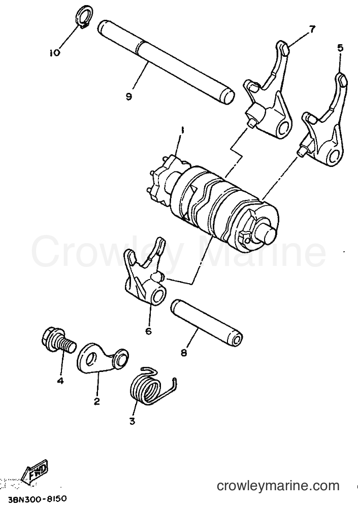 1989 Dirt Bike DT125R - DT125R (3PY2) [999] - SHIFT CAM & FORK