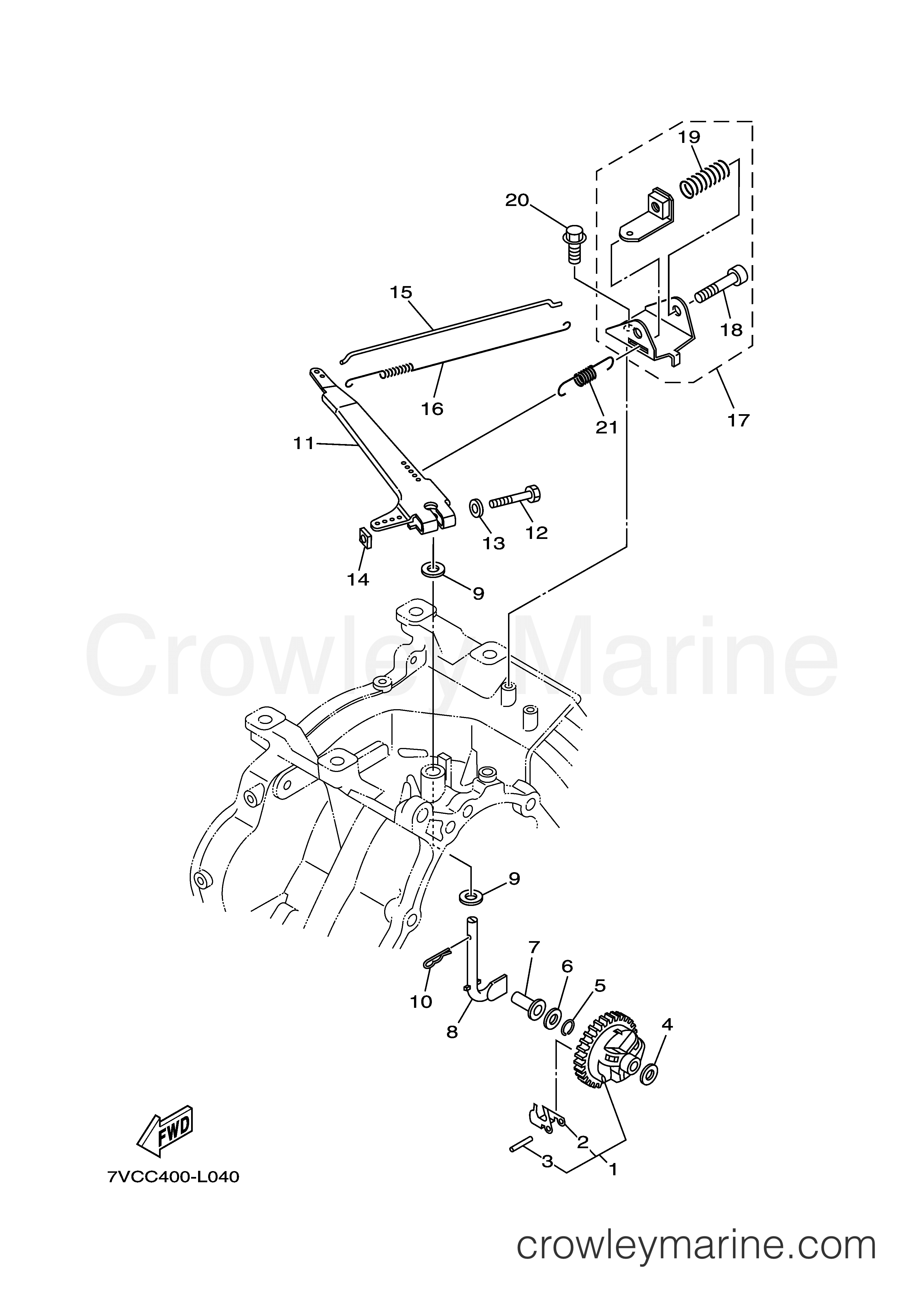 Yamaha Motors MZ250KHID6 - GOVERNOR 2
