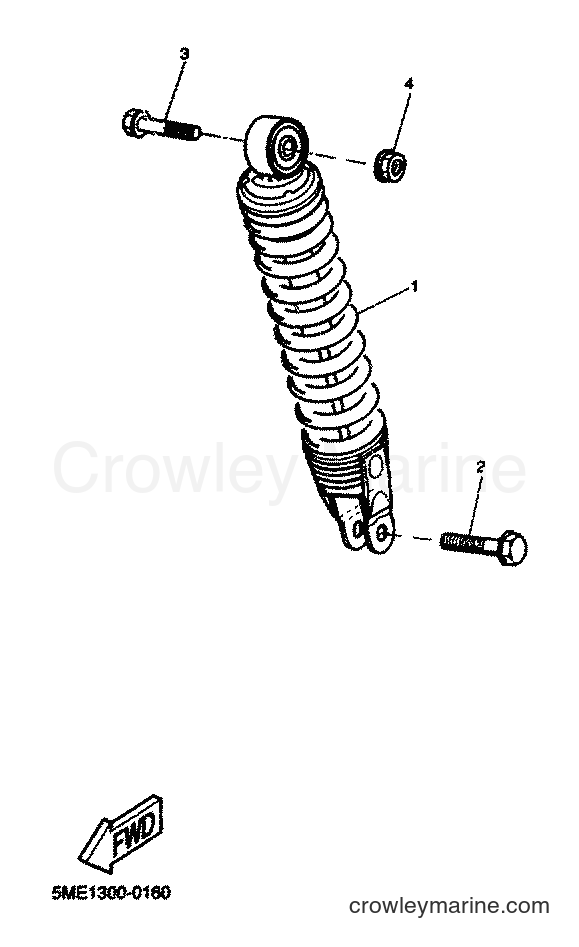 2001 Scooter YQ100 - YQ100 (5ME4) [060] - REAR SUSPENSION