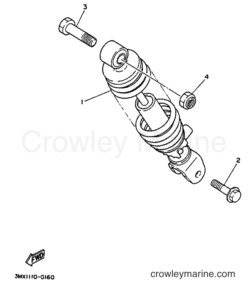 1992 Scooter CW50 - CW50 (4BY2) [999] - REAR SUSPENSION