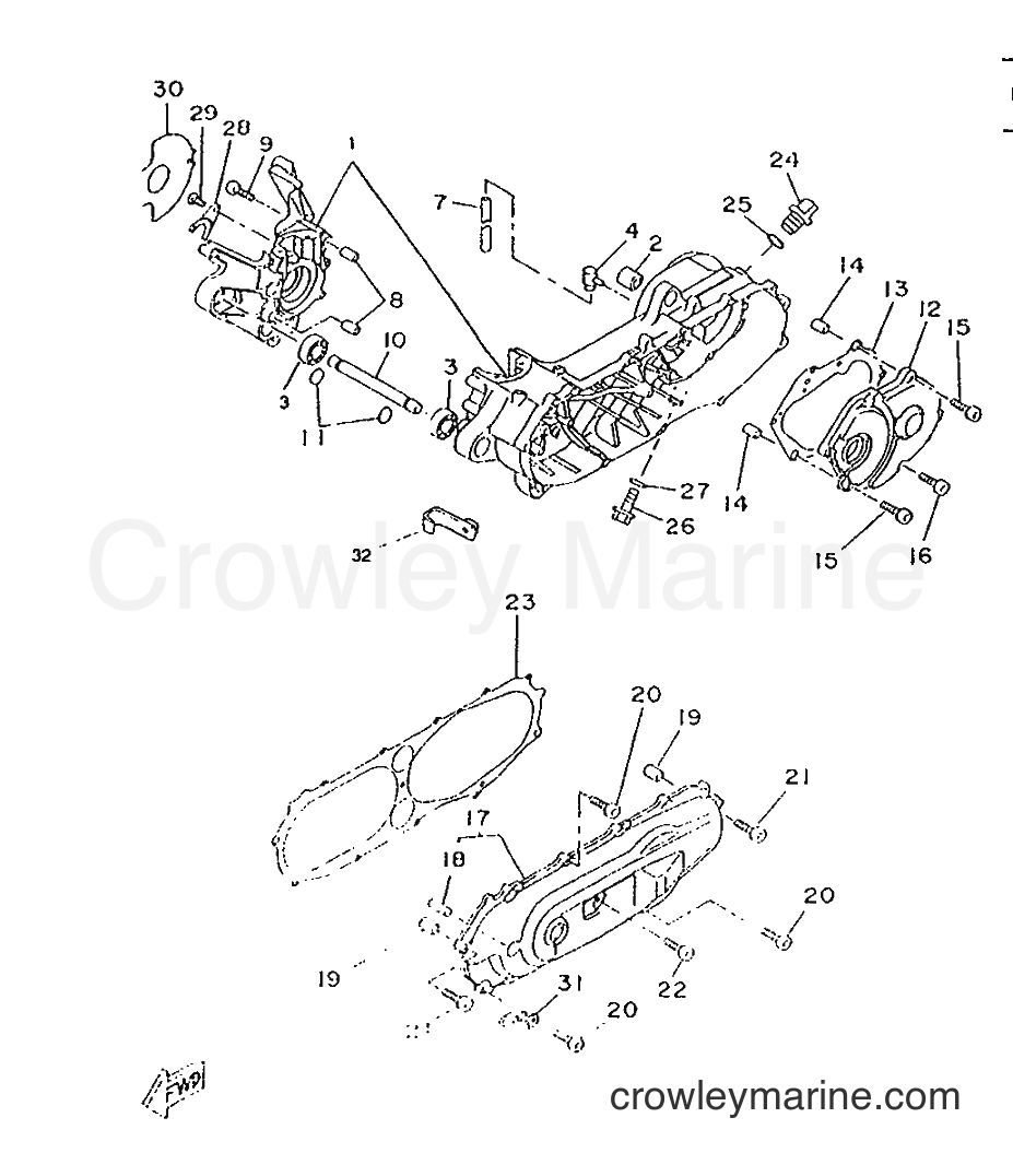 Yamaha Motors CW50RS (4VB2) [999] - CRANKCASE