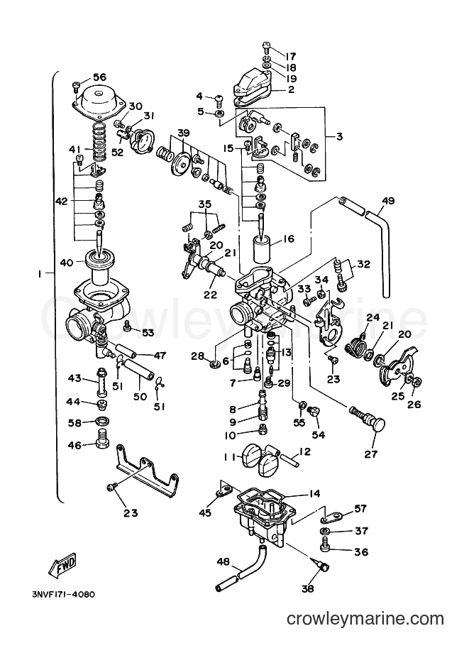 1996 Dirt Bike XT350 - XT350 (4FC4) [999] - CARBURETOR