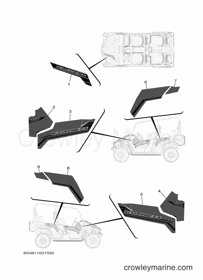 2018 ATV YXF850E - YXF850E (BG49) [010] - GRAPHICS