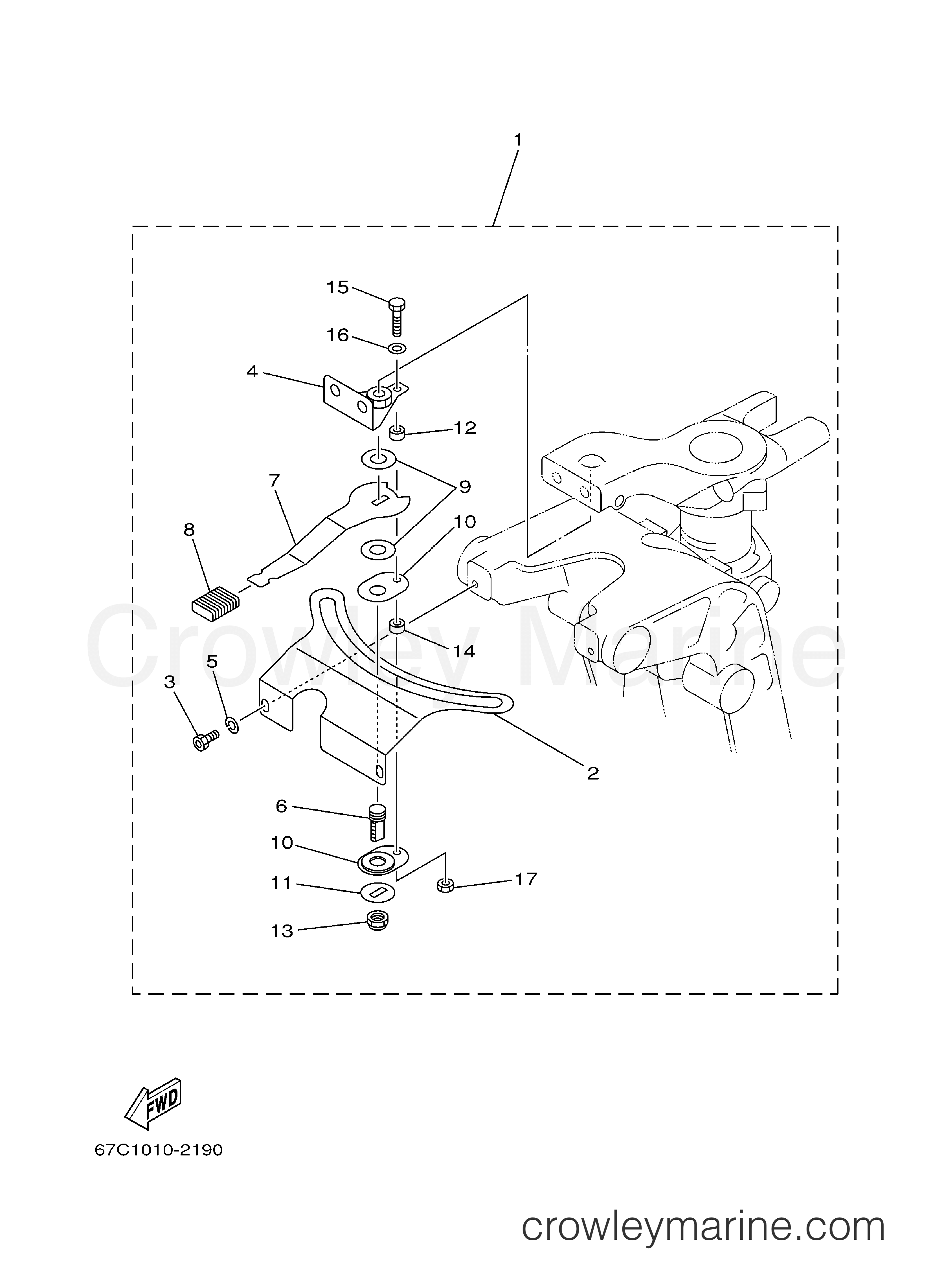 Yamaha Motors F30TLRB - STEERING FRICTION