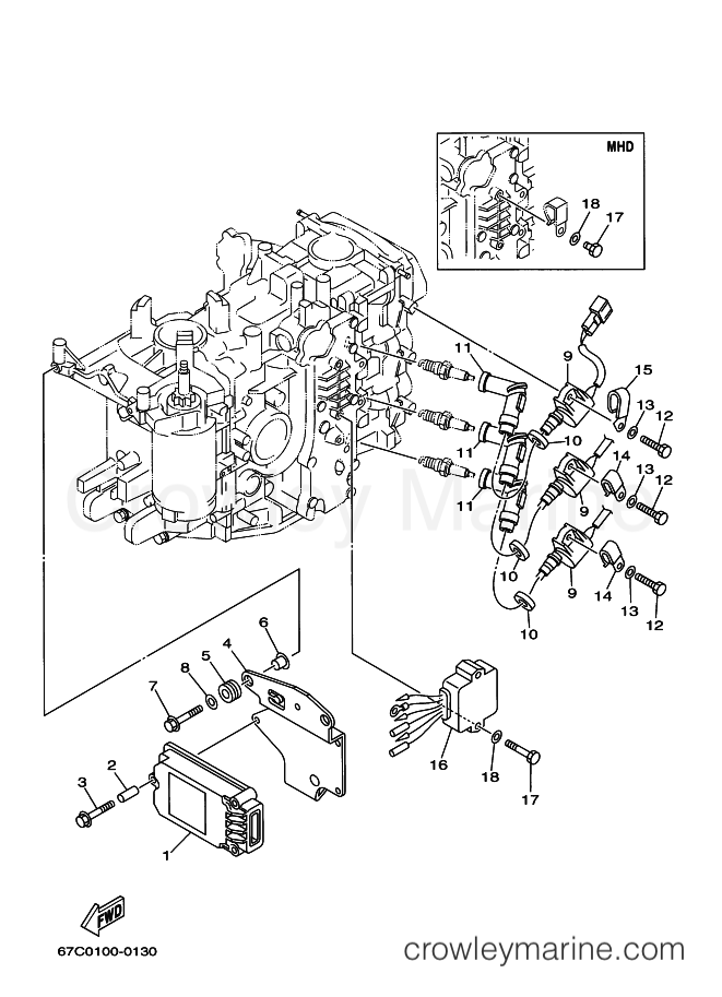 Yamaha Motors F40B (67C1) [250] - ELECTRICAL 1