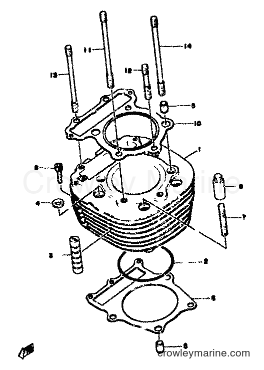 Yamaha Motors SR500 (2J4) [999] - CYLINDER