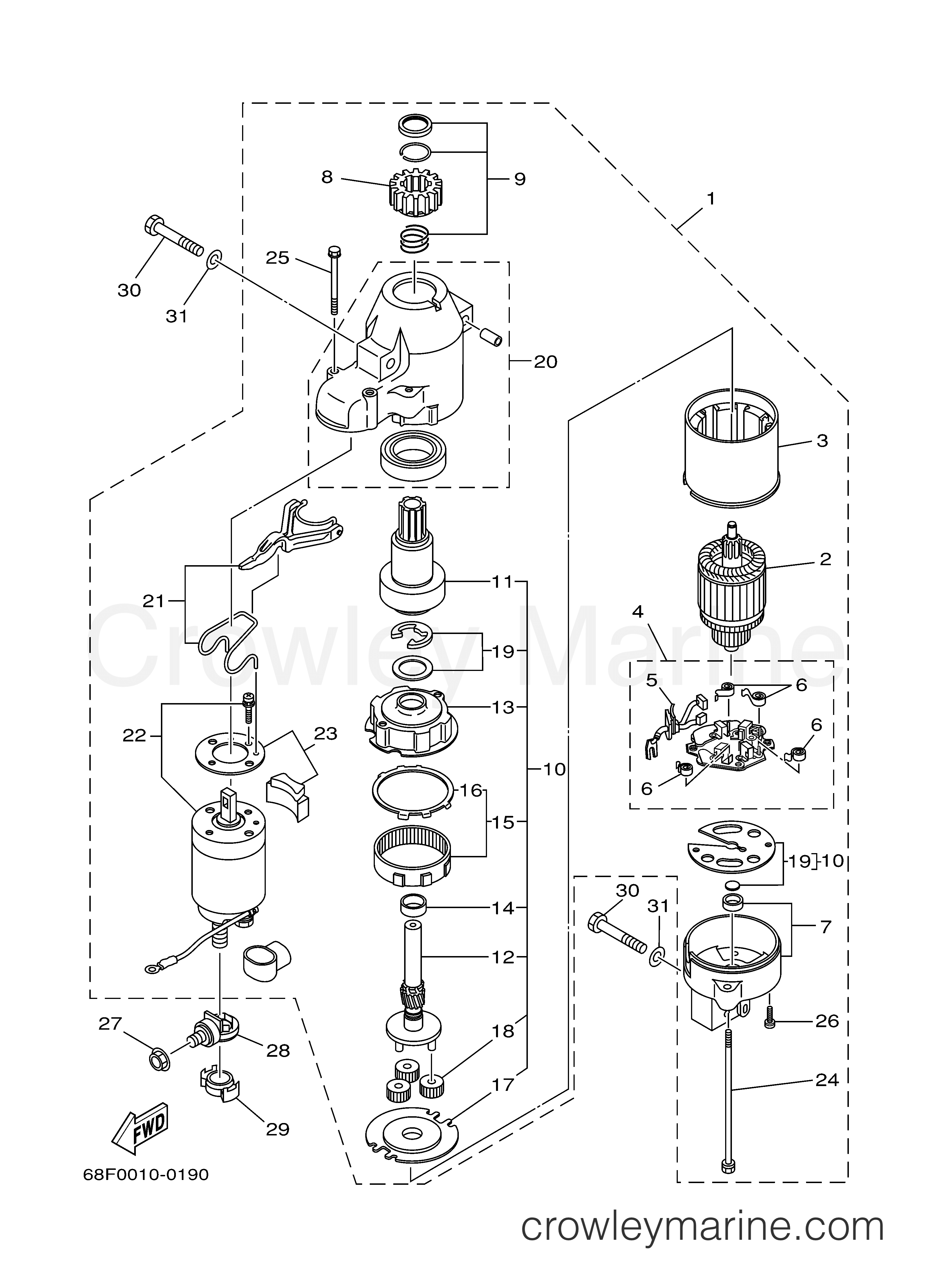Yamaha Motors VZ150TLRY - STARTING MOTOR