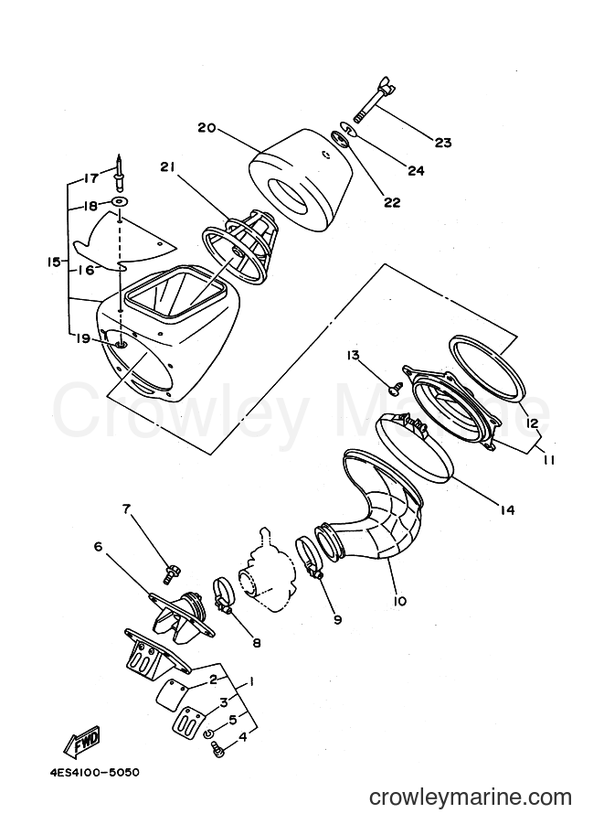 1994 Scooter YZ80LWH - YZ80LWH (4LC3) [999] - INTAKE
