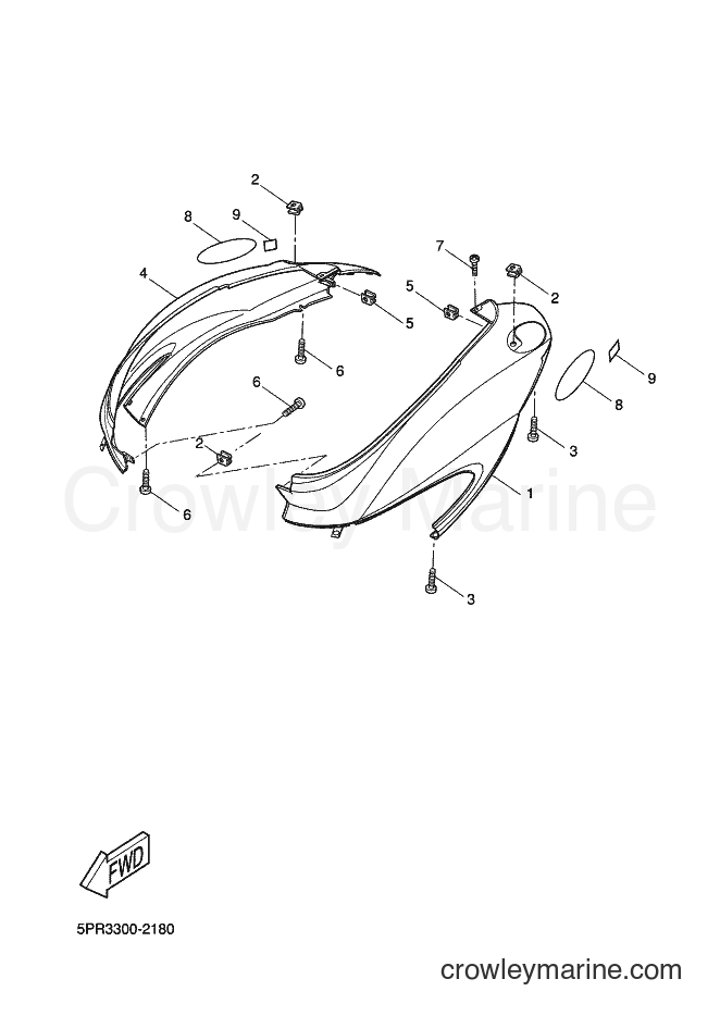 2002 Scooter XN150 - XN150 (5PR4) [010] - SIDE COVER