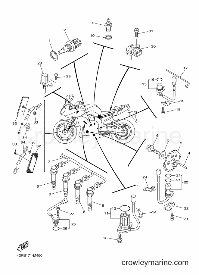 2014 Street Bike FZ8-S - FZ8-S (42PH) [010] - ELECTRICAL 1