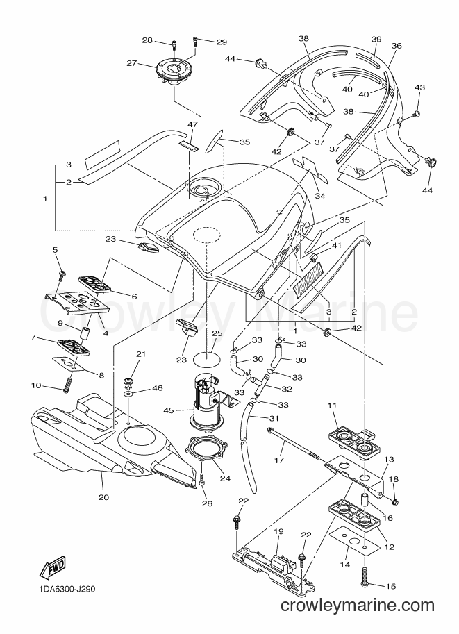 2010 Sport Bike FJR1300A - FJR1300A (1CY6) [010] - FUEL TANK