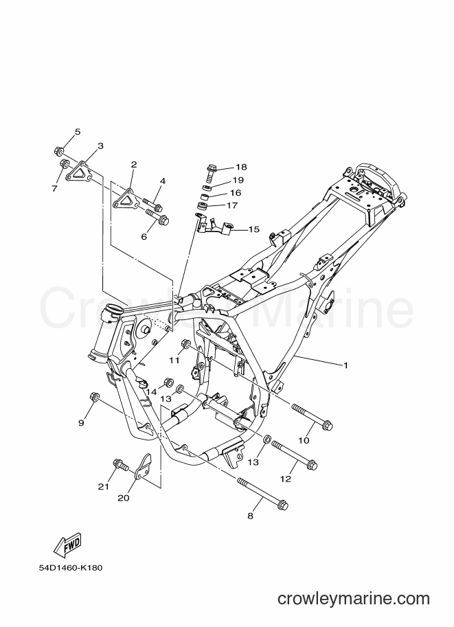 2012 Street Bike SX225 - SX225 (54D2) [010] - FRAME