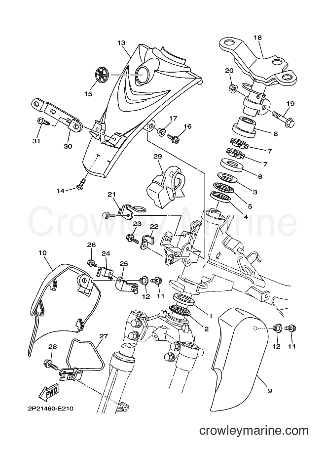 Yamaha Motors T110SEC (30C2) [010] - STEERING