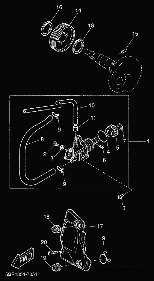 1999 Scooter YQ50L - YQ50L (5KL3) [010] - OIL PUMP