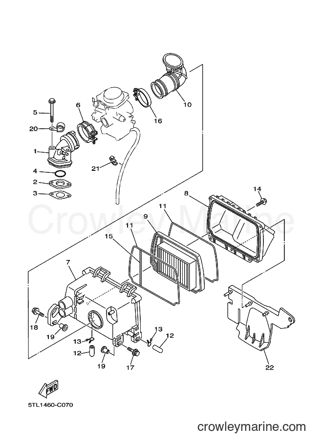 Yamaha Motors AL115C (5TL2) [010] - INTAKE