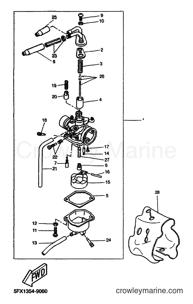 2000 Scooter CW50 - CW50 (5MN1) [040] - CARBURETOR