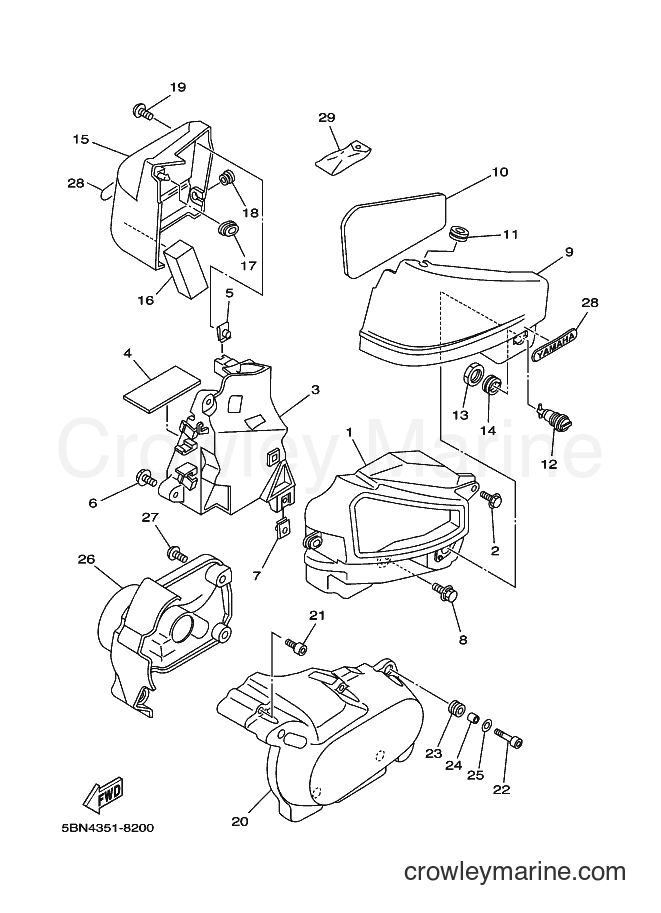 Yamaha Motors XVS650A (5BNP) [040] - SIDE COVER