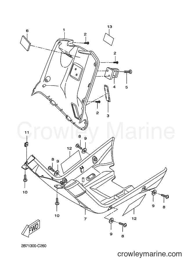 Yamaha Motors CW50L (2B63) [060] - LEG SHIELD