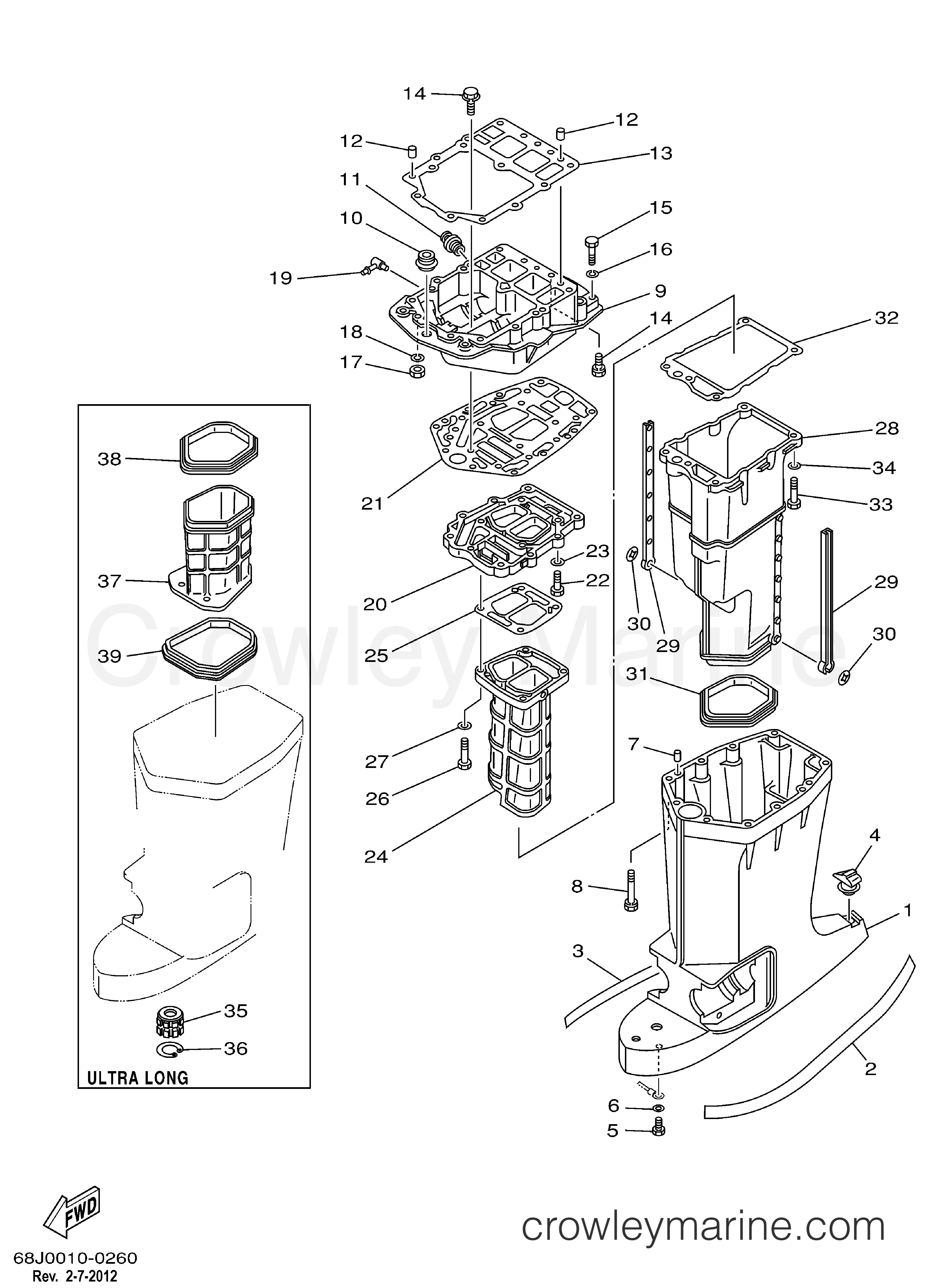 Yamaha Motors LZ150TXRZ - UPPER CASING
