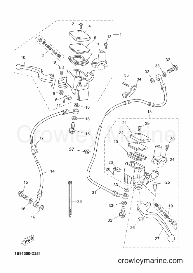 2006 Scooter YP125R - YP125R (1B91) [030] - FRONT MASTER CYLINDER