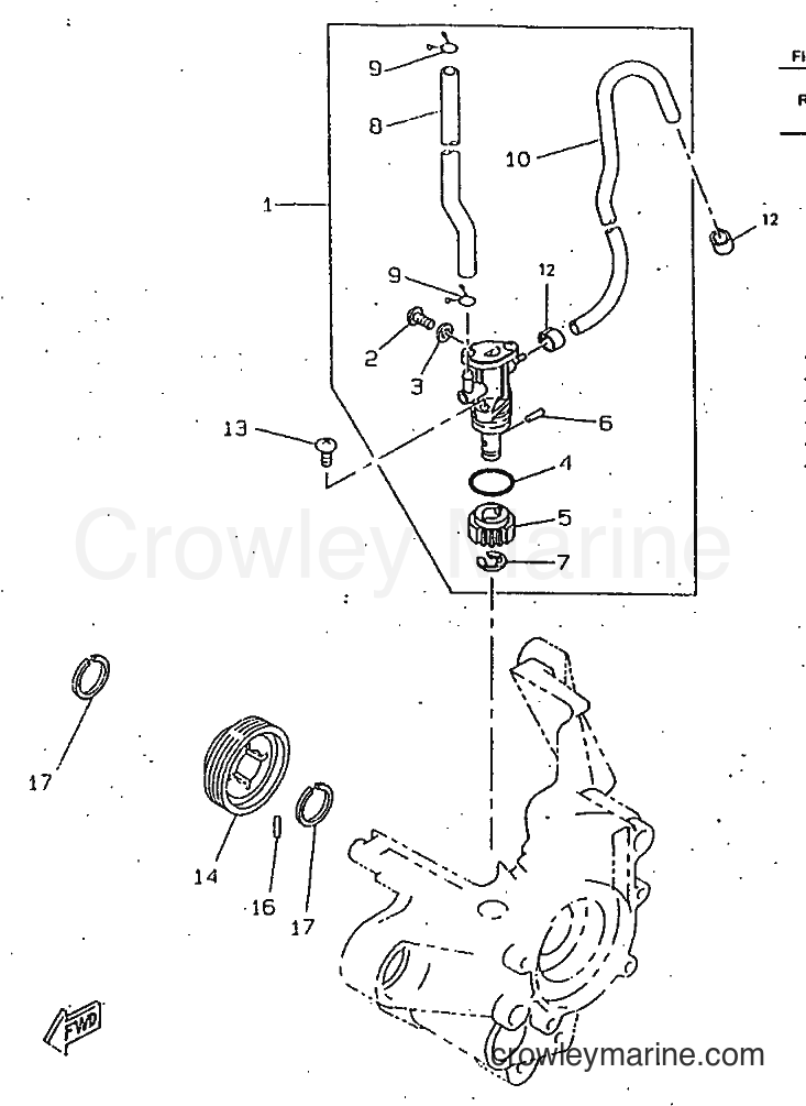 1998 Scooter CW50RSX - CW50RSX (5AY3) [999] - OIL PUMP