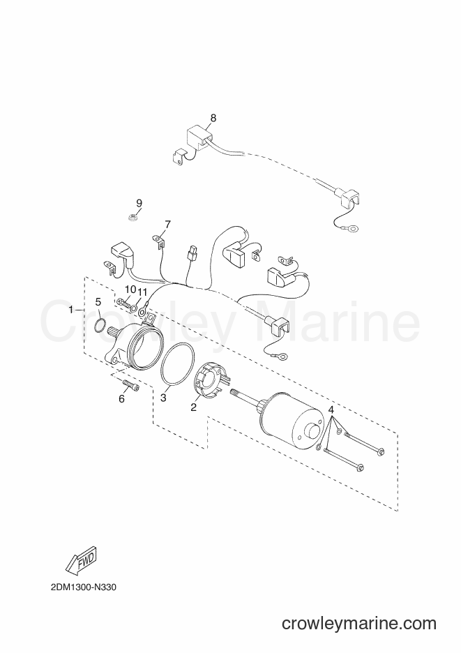 2014 Scooter YP125RA - YP125RA (2DM2) [030] - STARTING MOTOR
