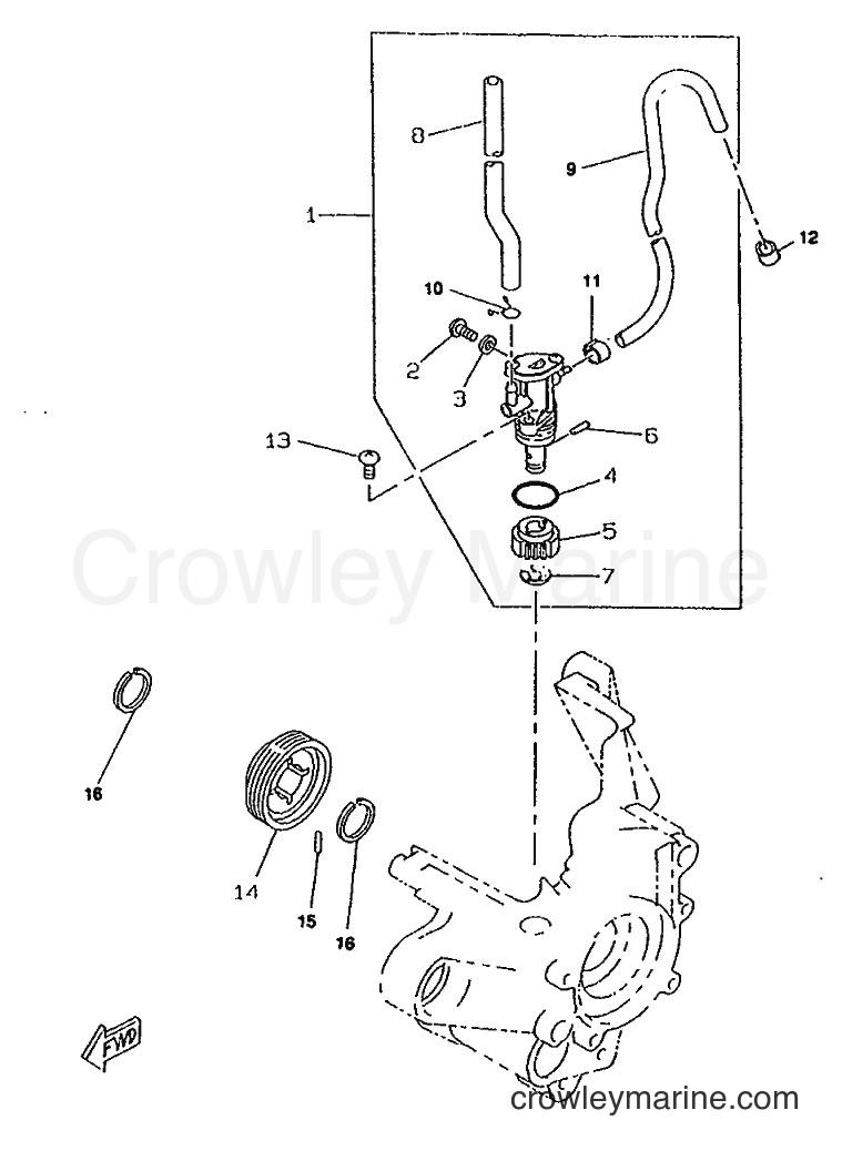 1996 Scooter CW50RSP - CW50RSP (4WL1) [999] - OIL PUMP