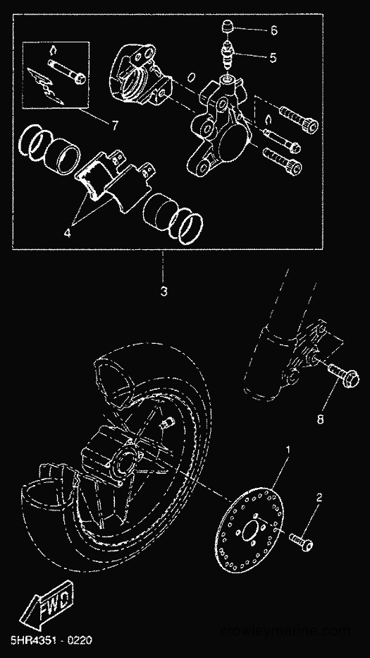 2001 Scooter CW50RS - CW50RS (5FXM) [020] - FRONT BRAKE