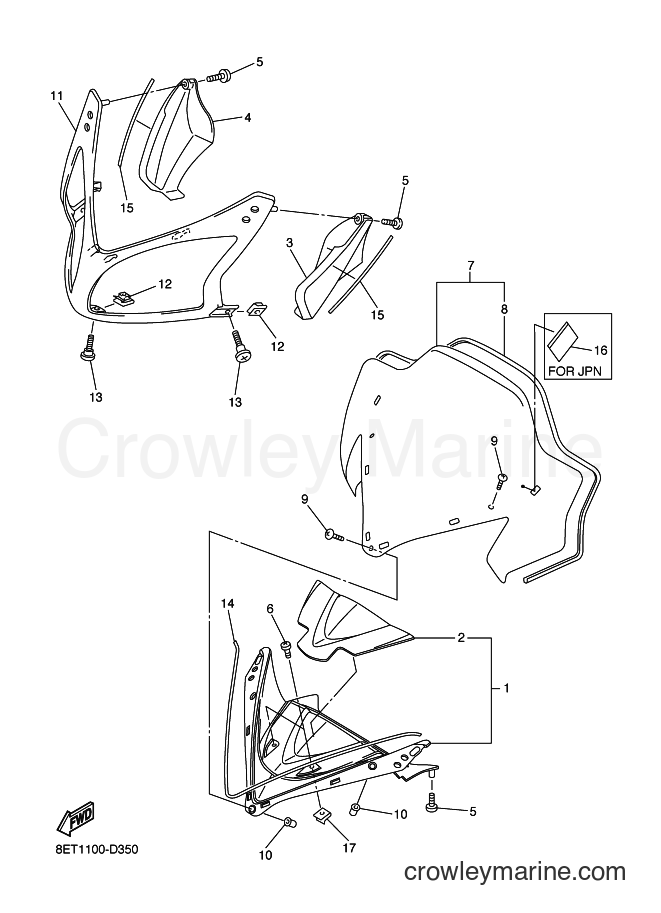 Yamaha Motors RS10VT (8ET2) [010] - WINDSHIELD