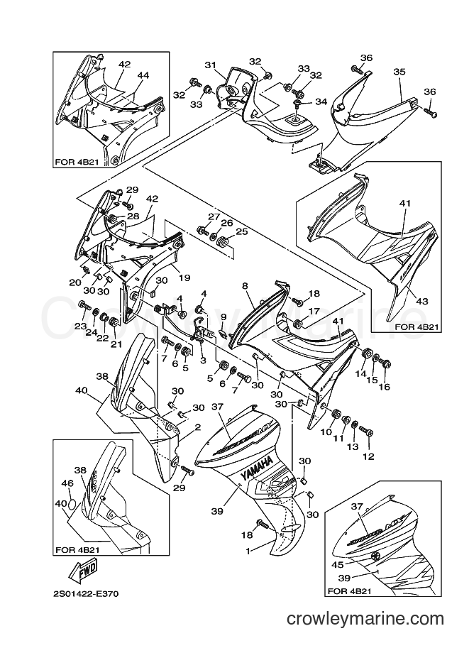 Yamaha Motors T110E (2S11) [010] - LEG SHIELD