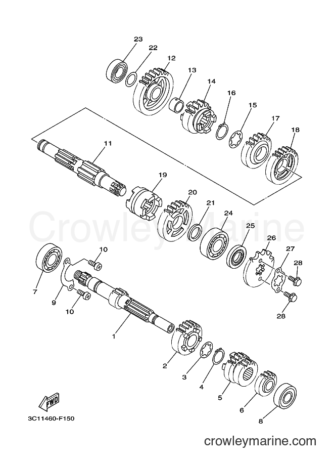 2014 Scooter T135HC - T135HC (55P6) [010] - TRANSMISSION