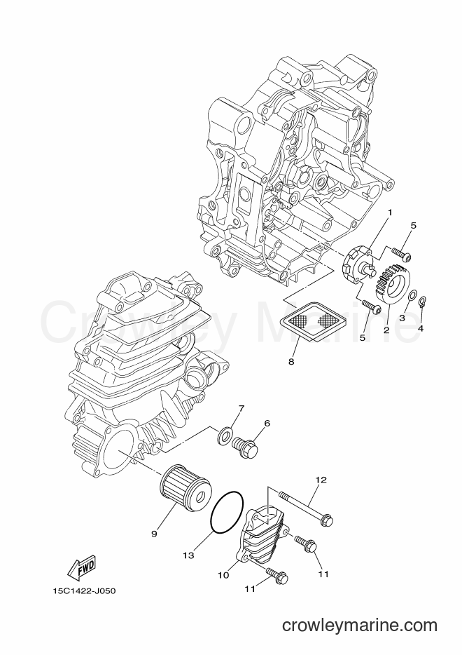 2011 Scooter TK115 - TK115 (15C3) [010] - OIL PUMP