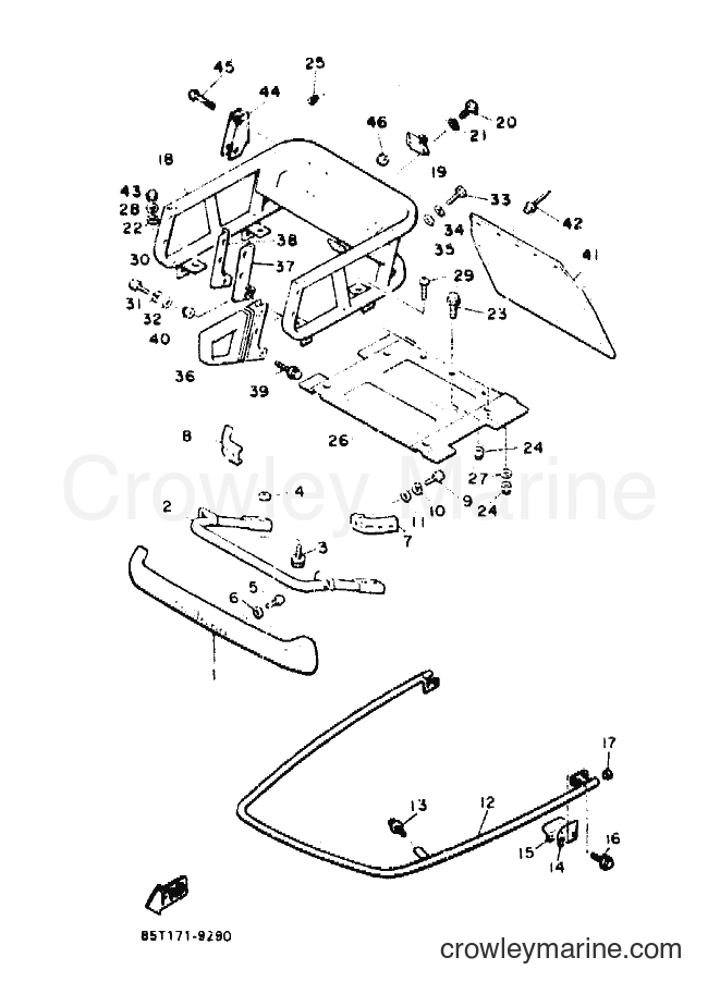 1990 Snowmobile ET400TP - ET400TP (87W1) [010] - BUMPER