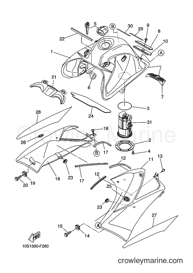 2008 Dirt Bike XT660X - XT660X (10S3) [030] - FUEL TANK