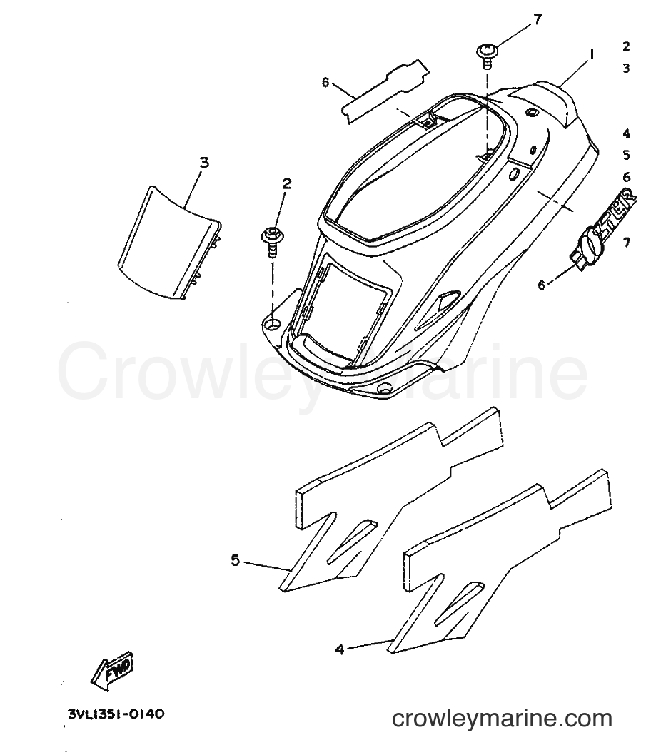 1990 Scooter CW50 - CW50 (3VL1) [999] - SIDE COVER