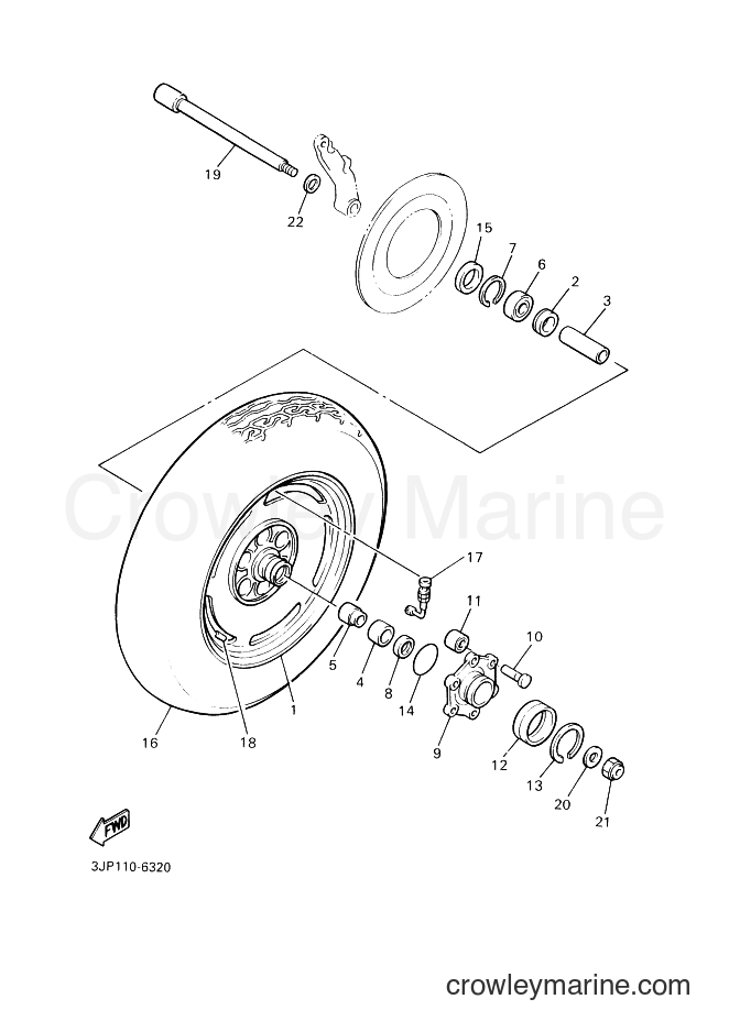 2007 Cruiser VMX12 - VMX12 (4C45) [010] - REAR WHEEL