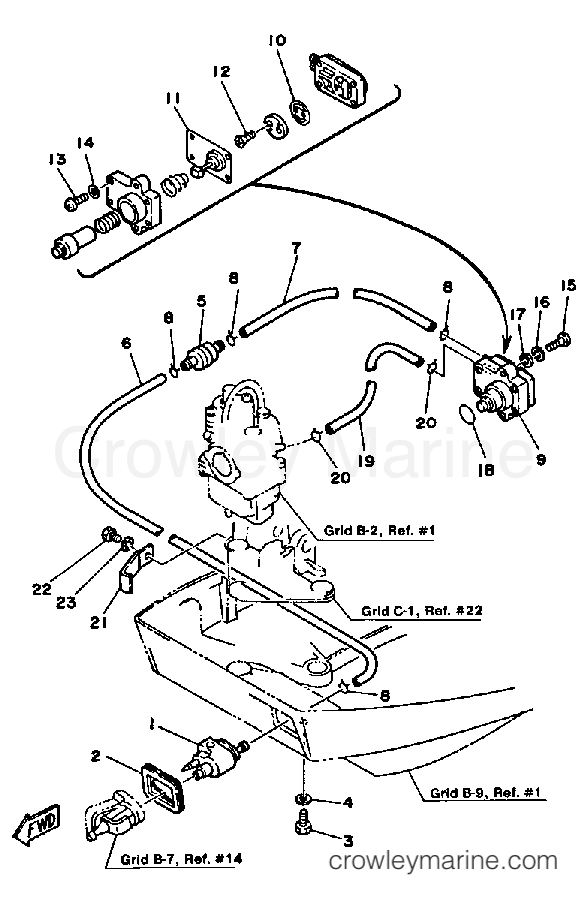 Yamaha Motors FT9.9XH - FUEL SYSTEM