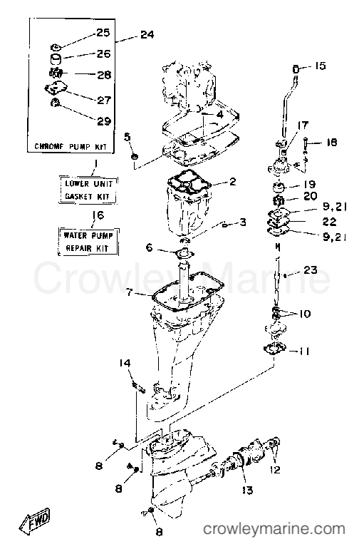 Yamaha Motors F9.9LD - REPAIR KIT 2