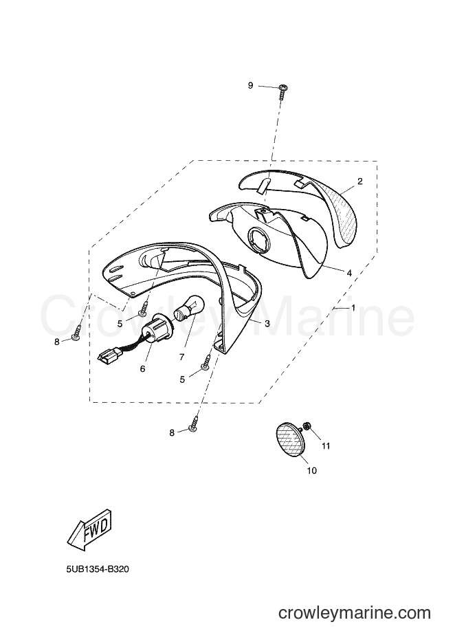 Yamaha Motors YH50 (5UB2) [010] - TAILLIGHT