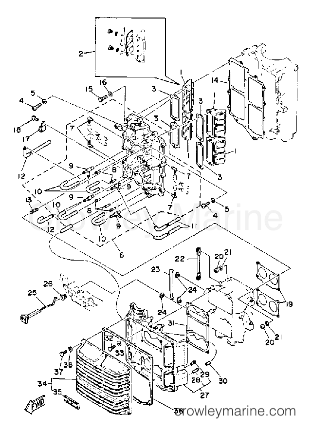Yamaha Motors 115ETXG - INTAKE