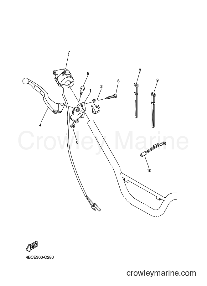 2004 Dirt Bike PW80 - PW80 (4BCE) [080] - HANDLE SWITCH & LEVER