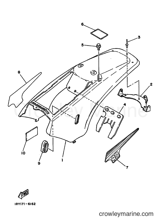 1989 Dirt Bike BW80 - BW80 (3PS1) [010] - SIDE COVER