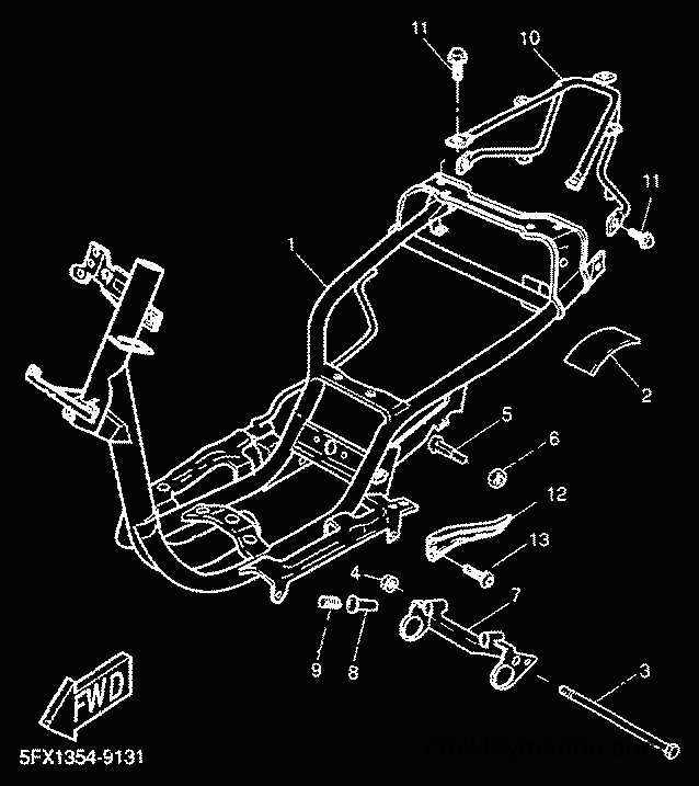Yamaha Motors CW50RS (5FXM) [040] - FRAME